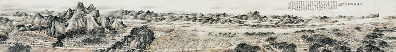 林散之國畫《江浦春修圖》