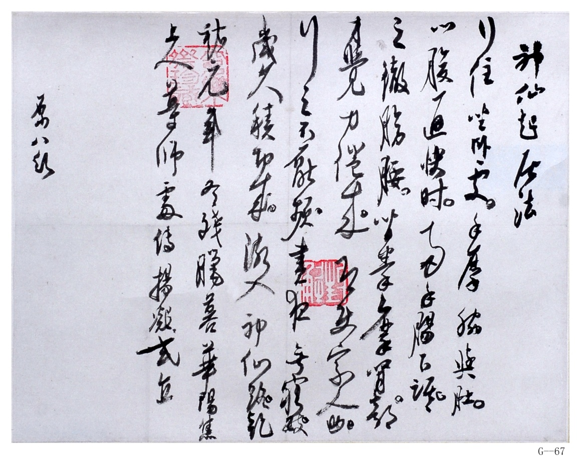 現代高二適草書《臨神仙起居法》紙本立軸